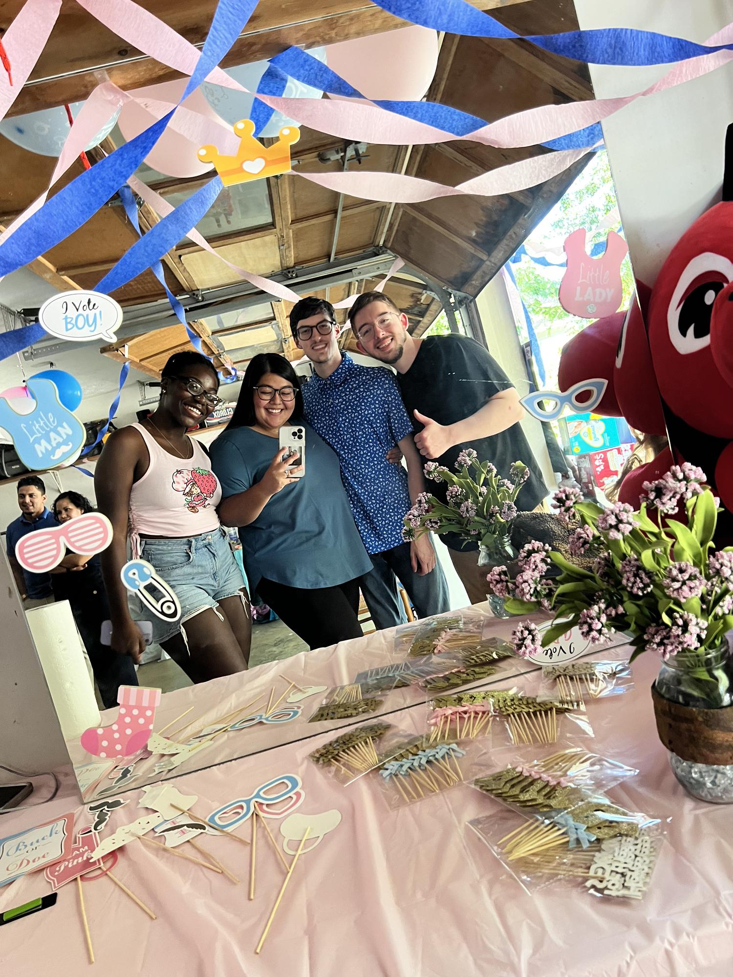 Ash’s gender reveal party! It’s a boy!!