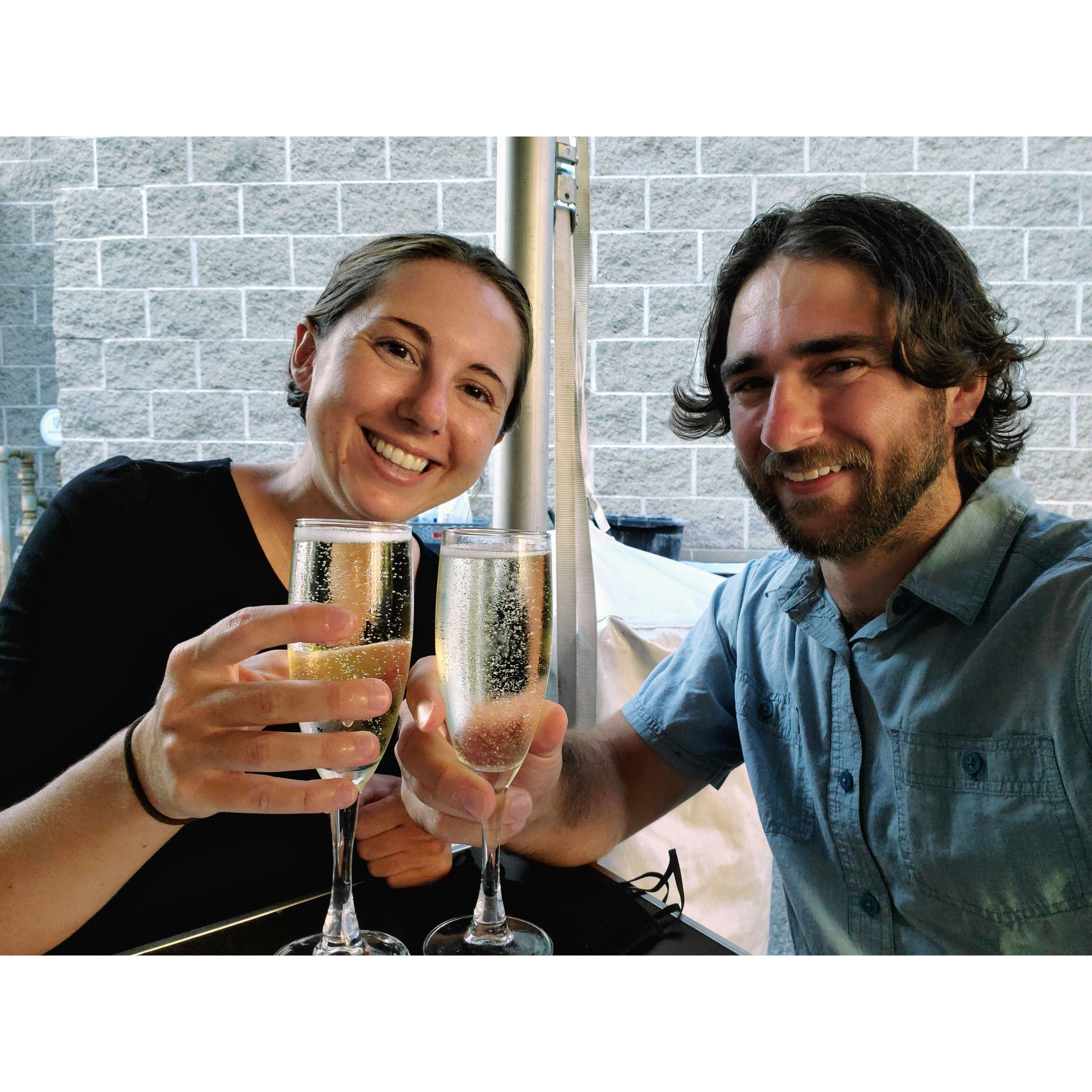 Cheers to 10 years together in Cambridge, Mass in 2020