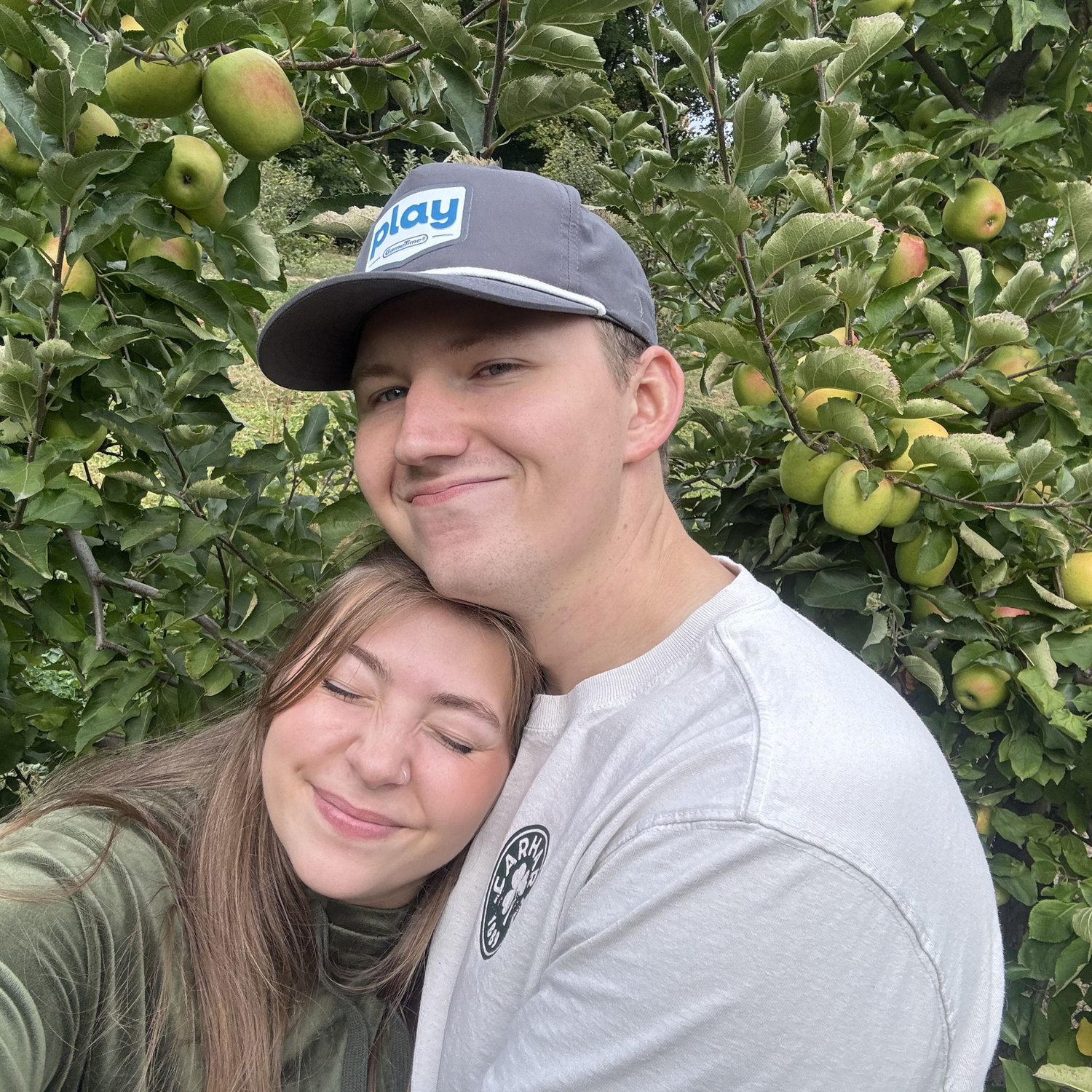 Our annual apple picking trip against Esa's will