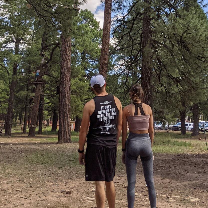 Doing some Outdoor Adventures before we both shipped out to Bootcamp