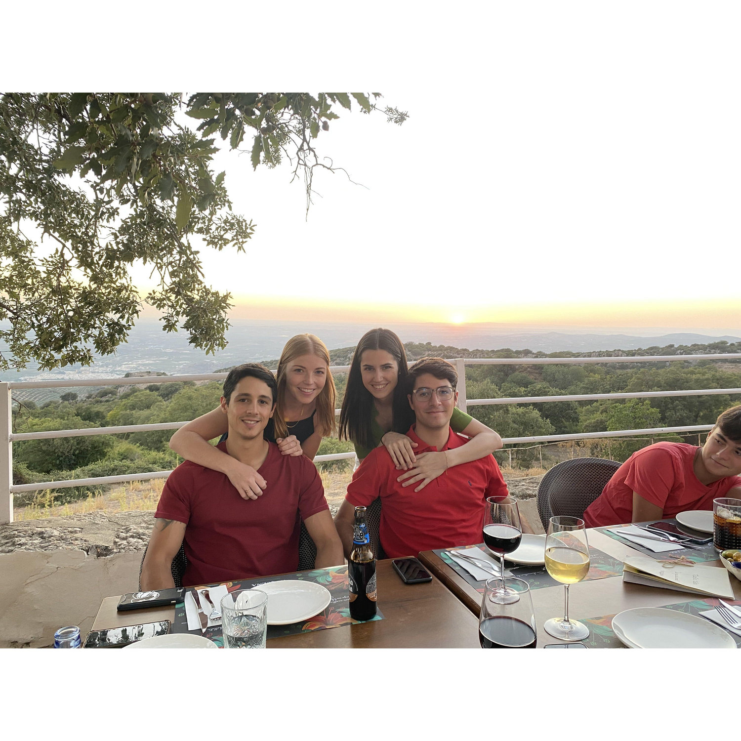 Dinner in Cabra with Miguel's brother, Guille, and his now fiancée, Ainhoa. August 2023