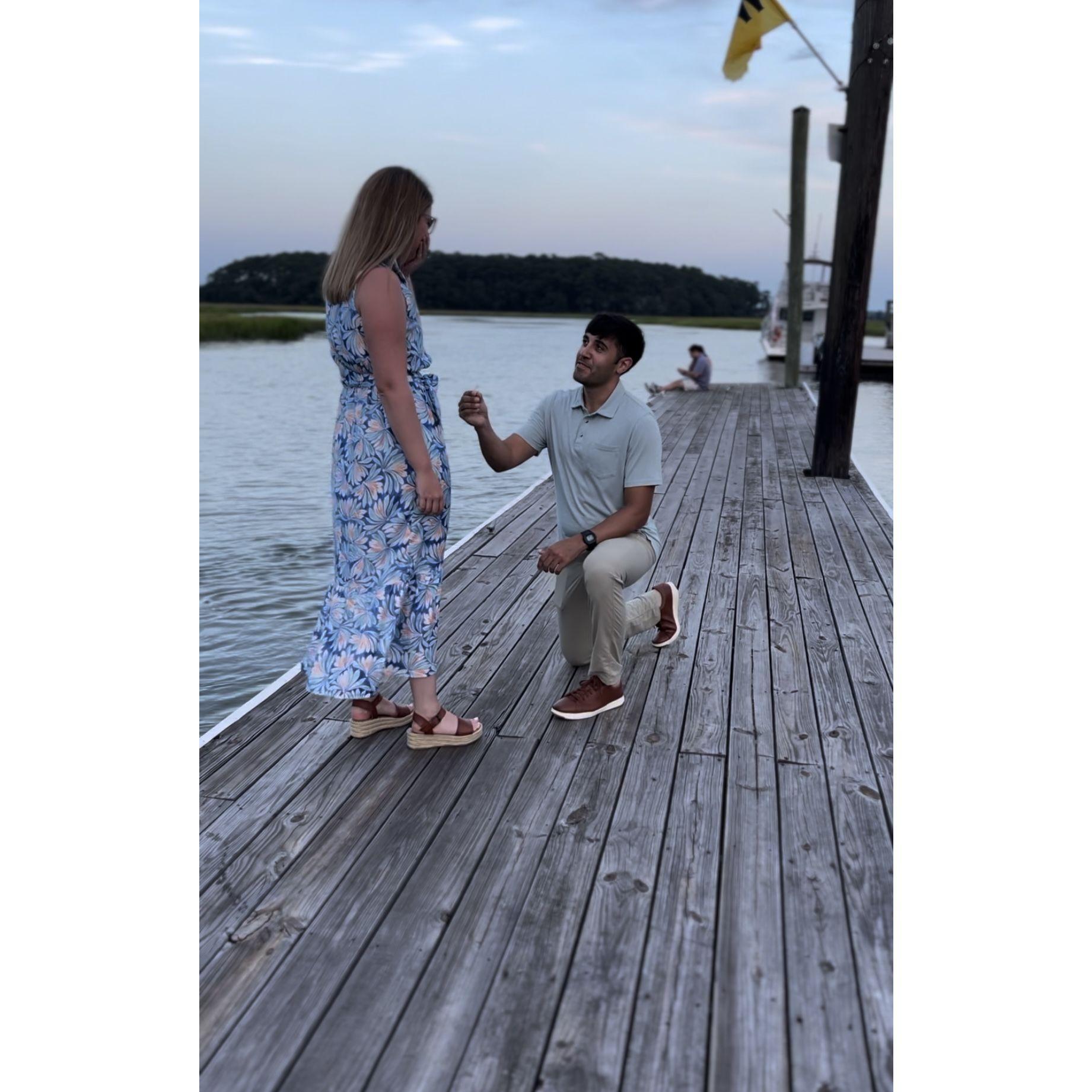 The day we got engaged! July 6, 2024