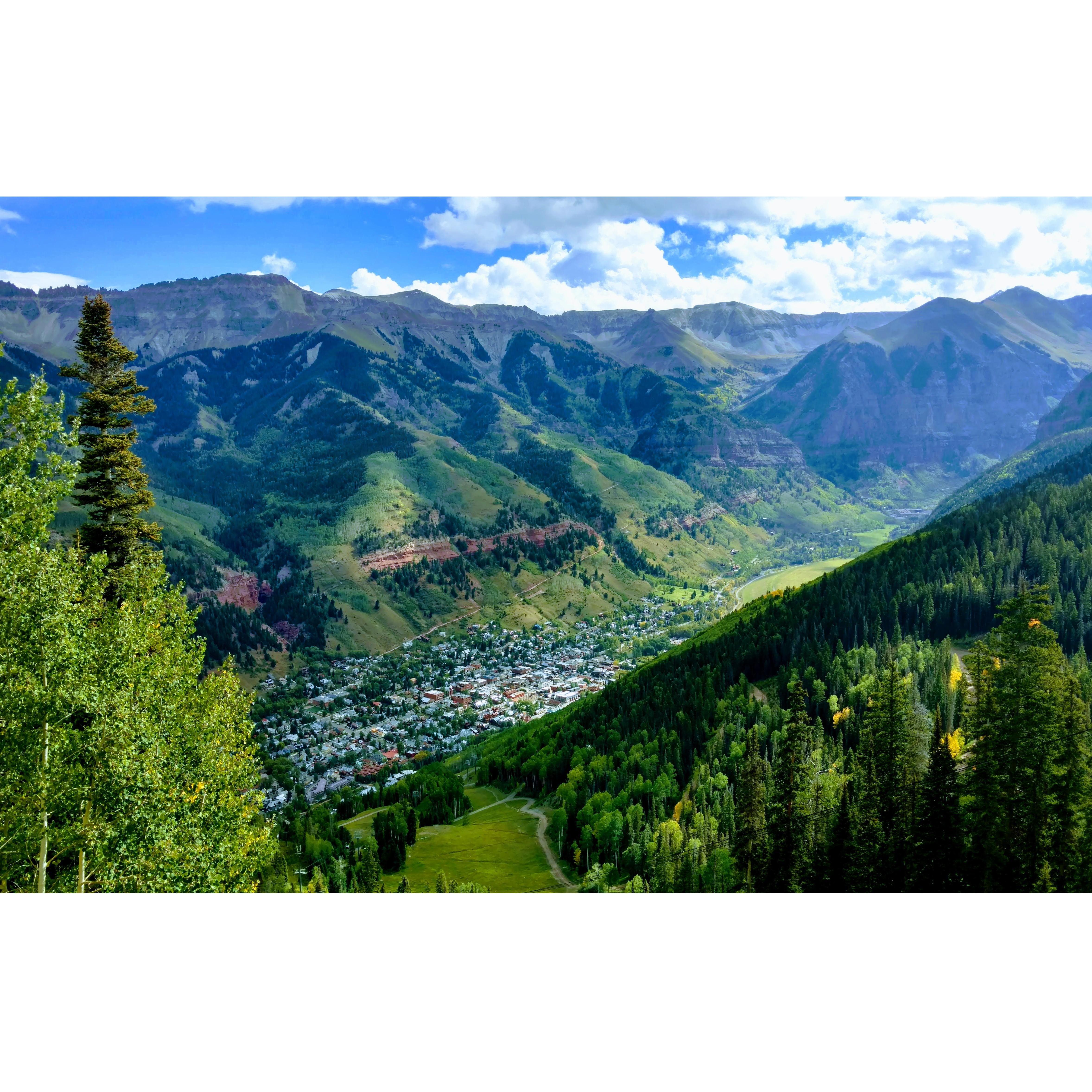 At the top of Telluride