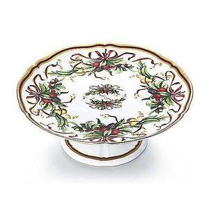 Christmas Footed Cake Plate