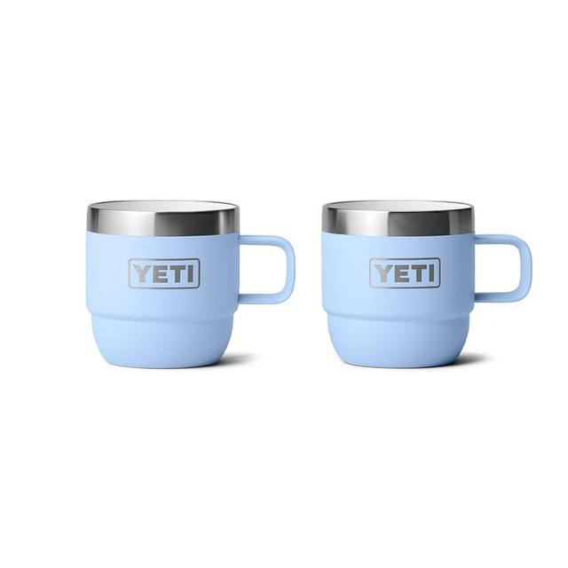 YETI Rambler 6 oz Stackable Mug, Stainless Steel, Vacuum Insulated Espresso/Coffee Mug, 2 Pack