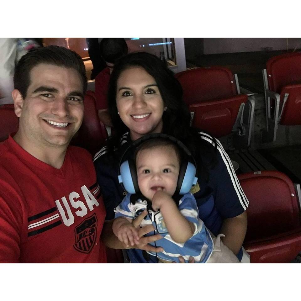 Watching Messi play futbol!