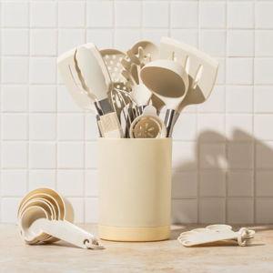 Smirly Cream White Utensil Set