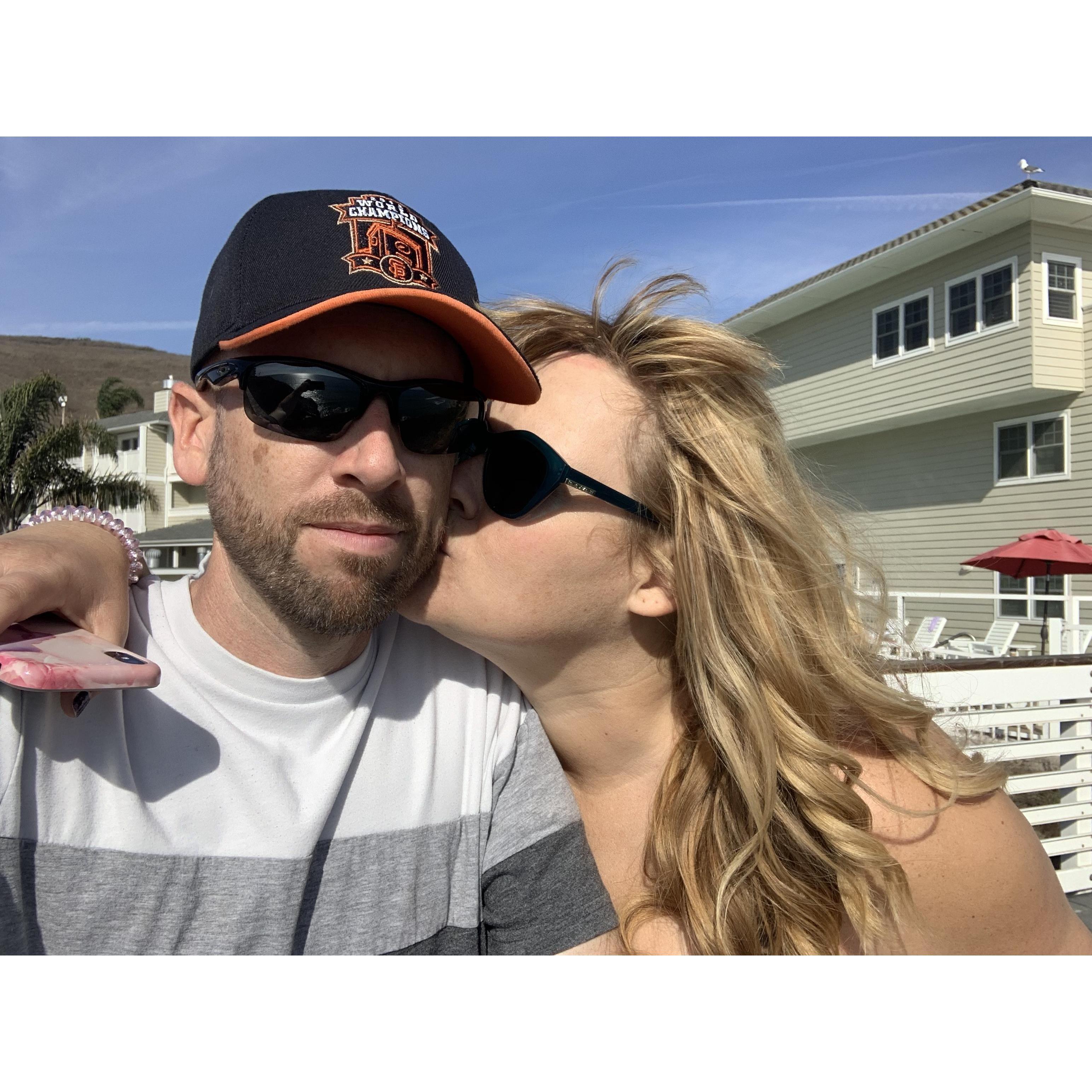Ryan is a Giants fan, and Tanya is a Dodger fan...if they can get passed their baseball rivalry, they can get through anything!