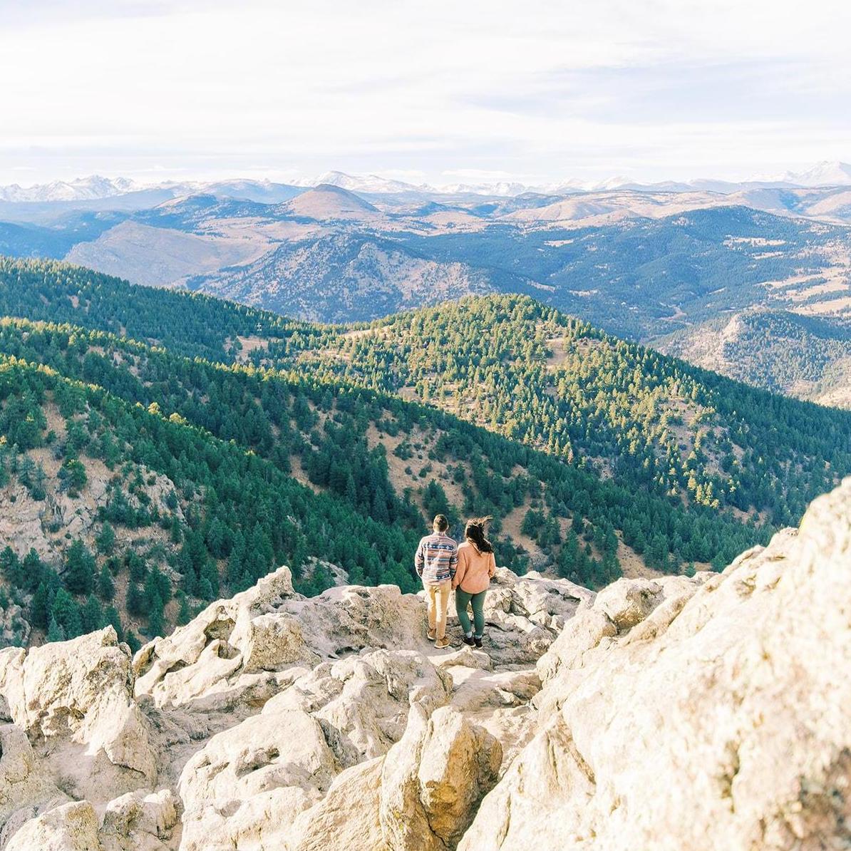 The view from Lost Gulch Lookout in Boulder, CO!