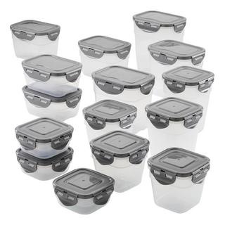 Leak-Proof Stacking 30-Piece Food Storage Container Set