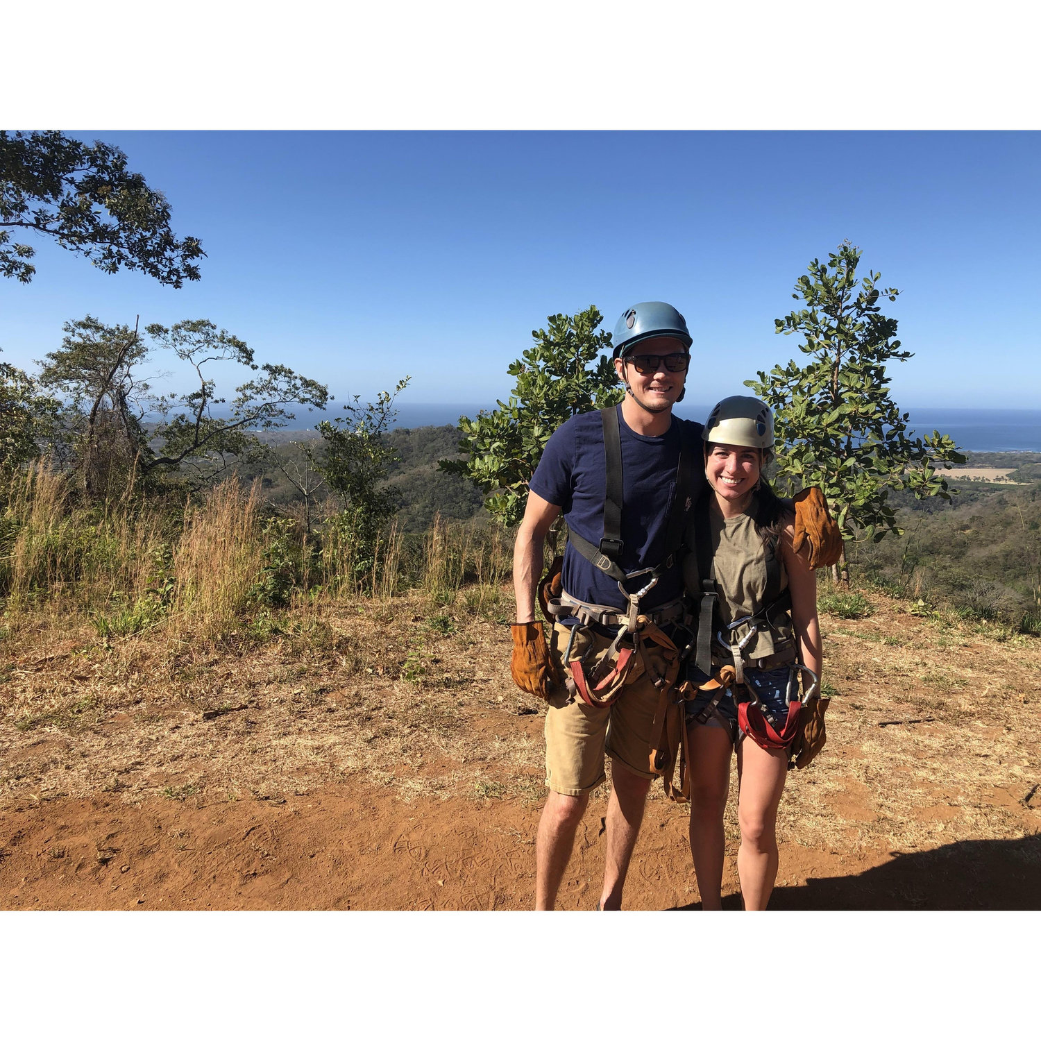 Zip lining in Costa Rica