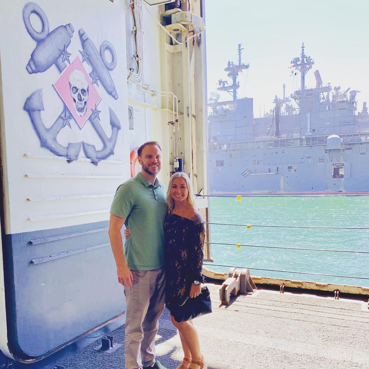Visited Sara's Navy buddies for Danny's Chief pinning.