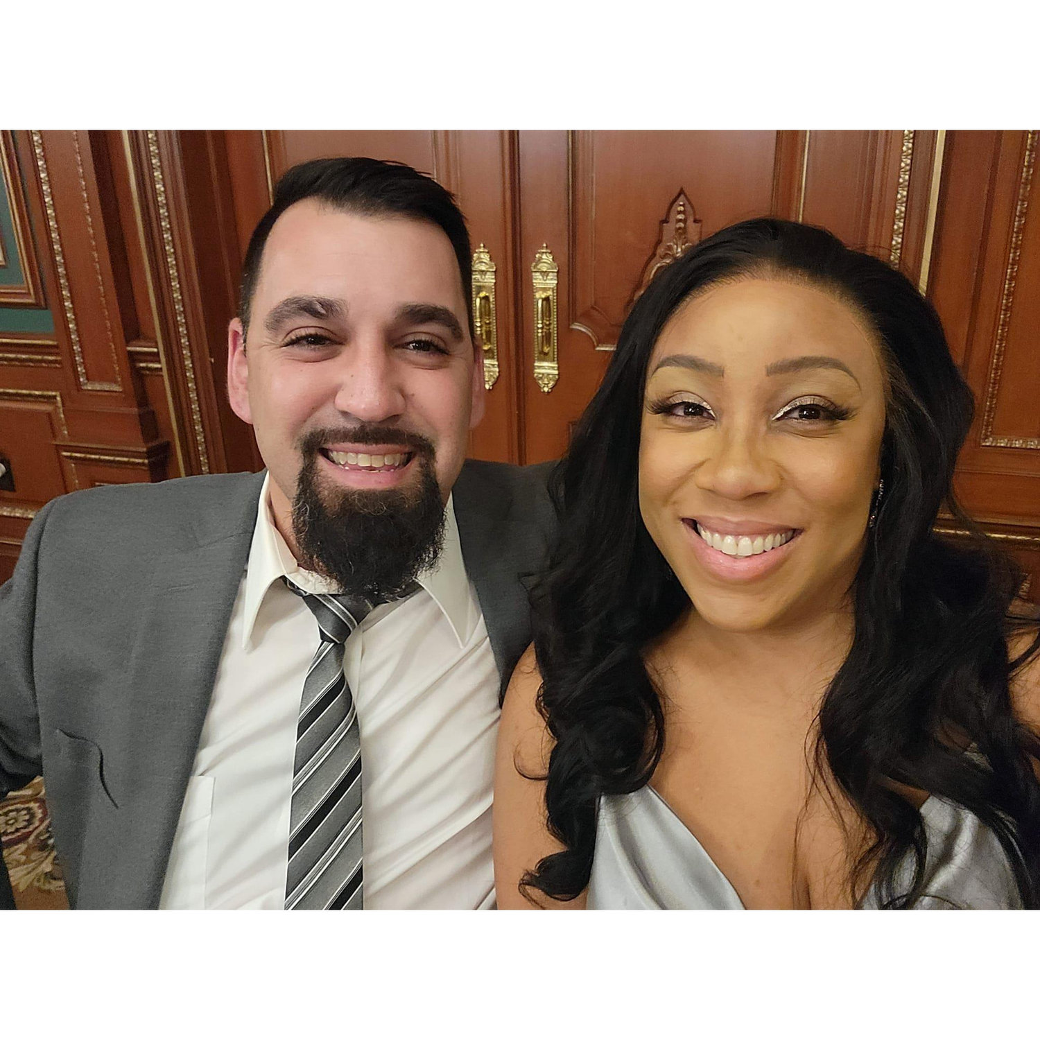Our first time attending a wedding together