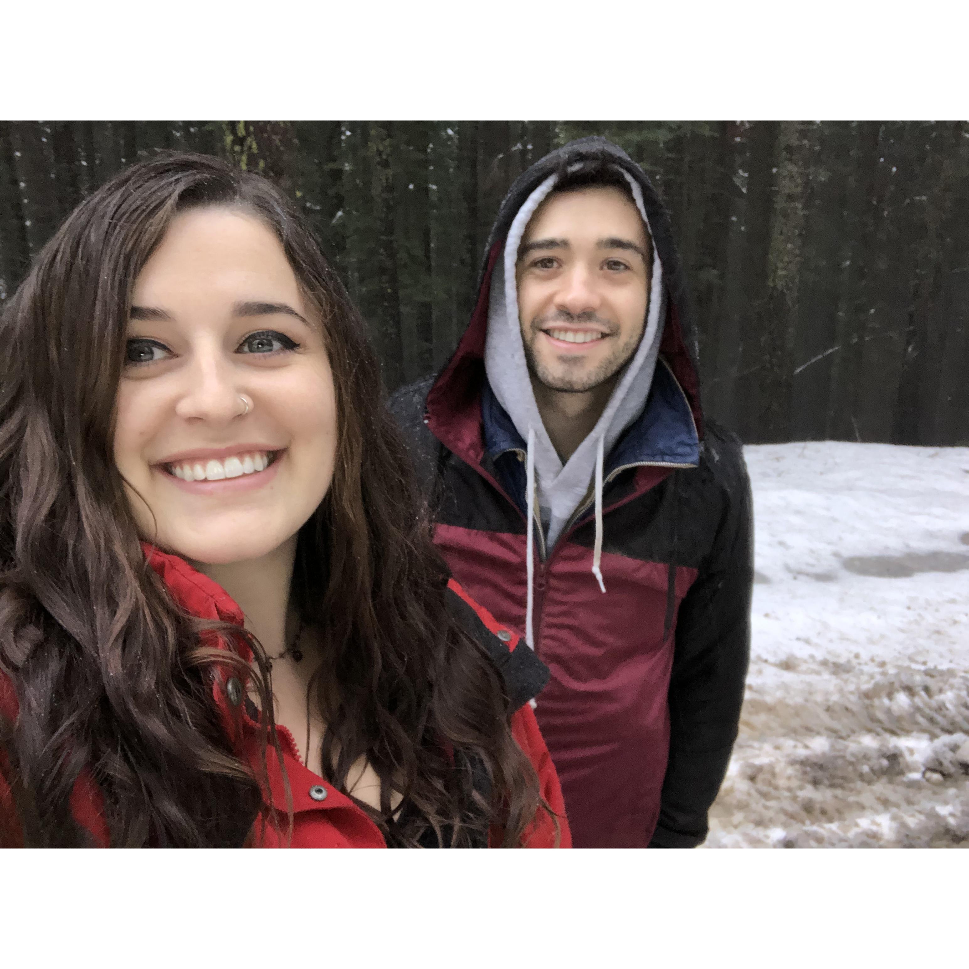 Spending time in the snow in Jonesville while visiting Devin's parents in Butte Meadows.
