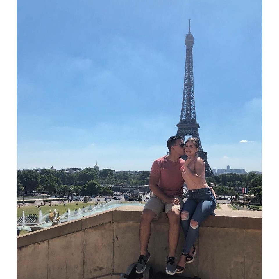 From our trip to Paris this past summer. This was Franky's first time in Europe and we got to go to France, Germany, Luxembourg, and Belgium with my beautiful mom. It was the best vaca ever!