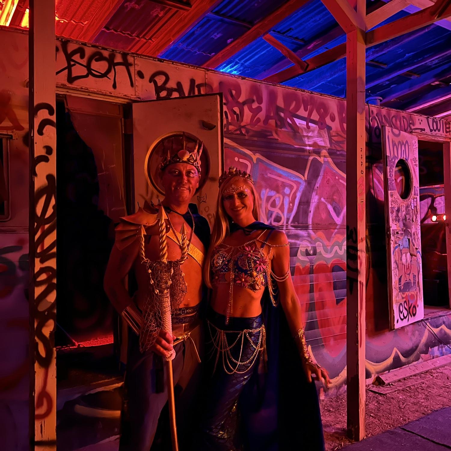 Halloween party, Bombay Beach, Salton Sea, CA
