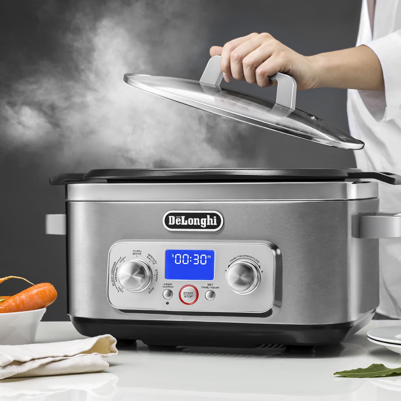 De'Longhi Livenza Programmable Slow Cooker with Stovetop-Safe Pot