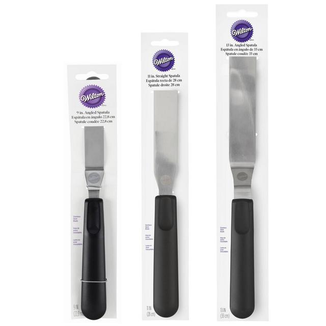 Wilton 3pc Icing Spatula Set Navy Blue/gold : Target