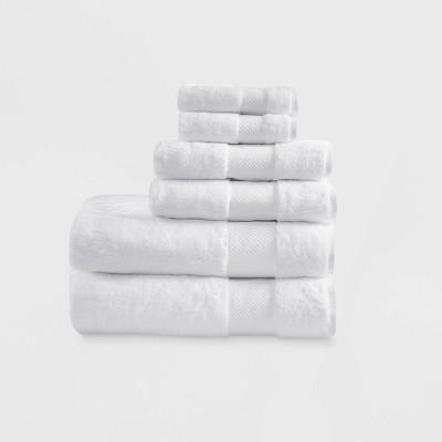6pc Turkish Bath Towel Set-White
