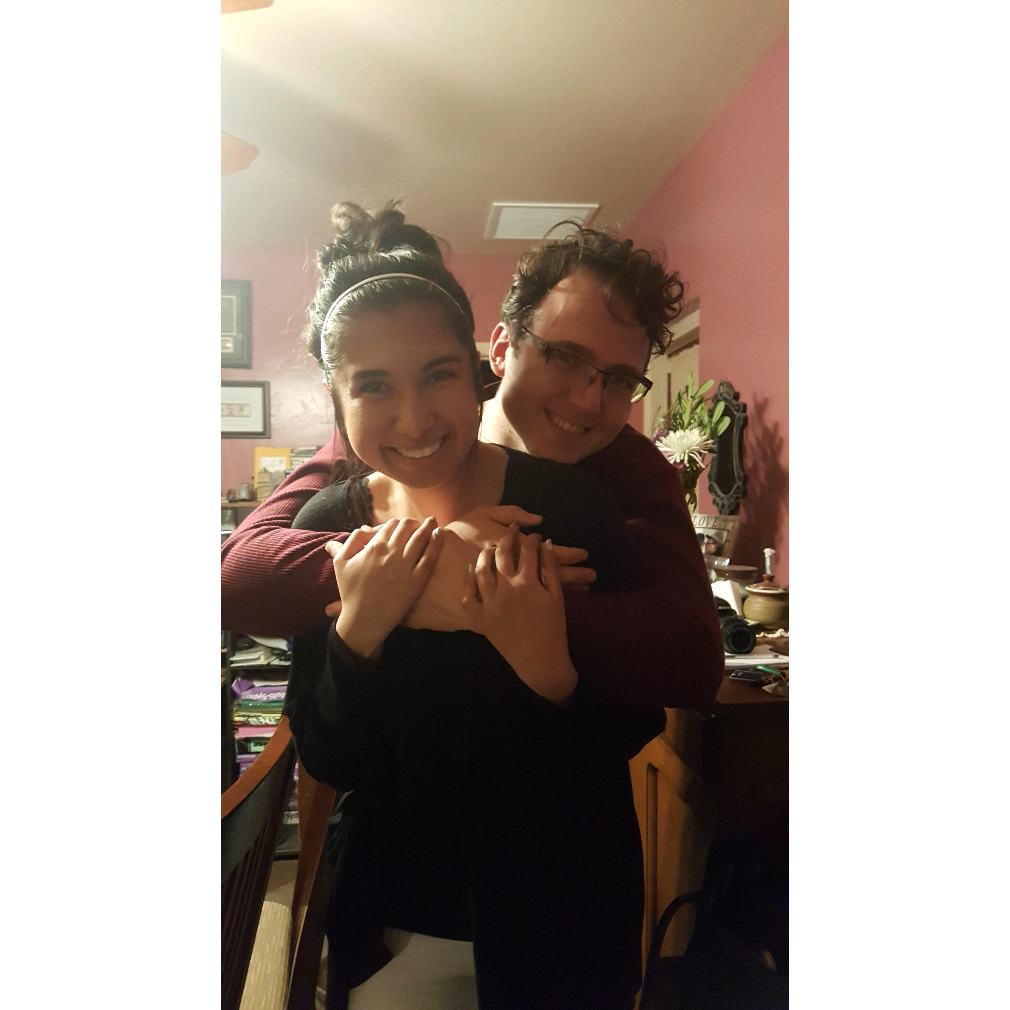 The night I met his family! I could not possibly love them more!