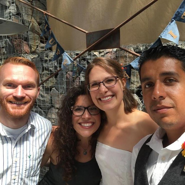 At Ardith and Lupe's Wedding in August 2016