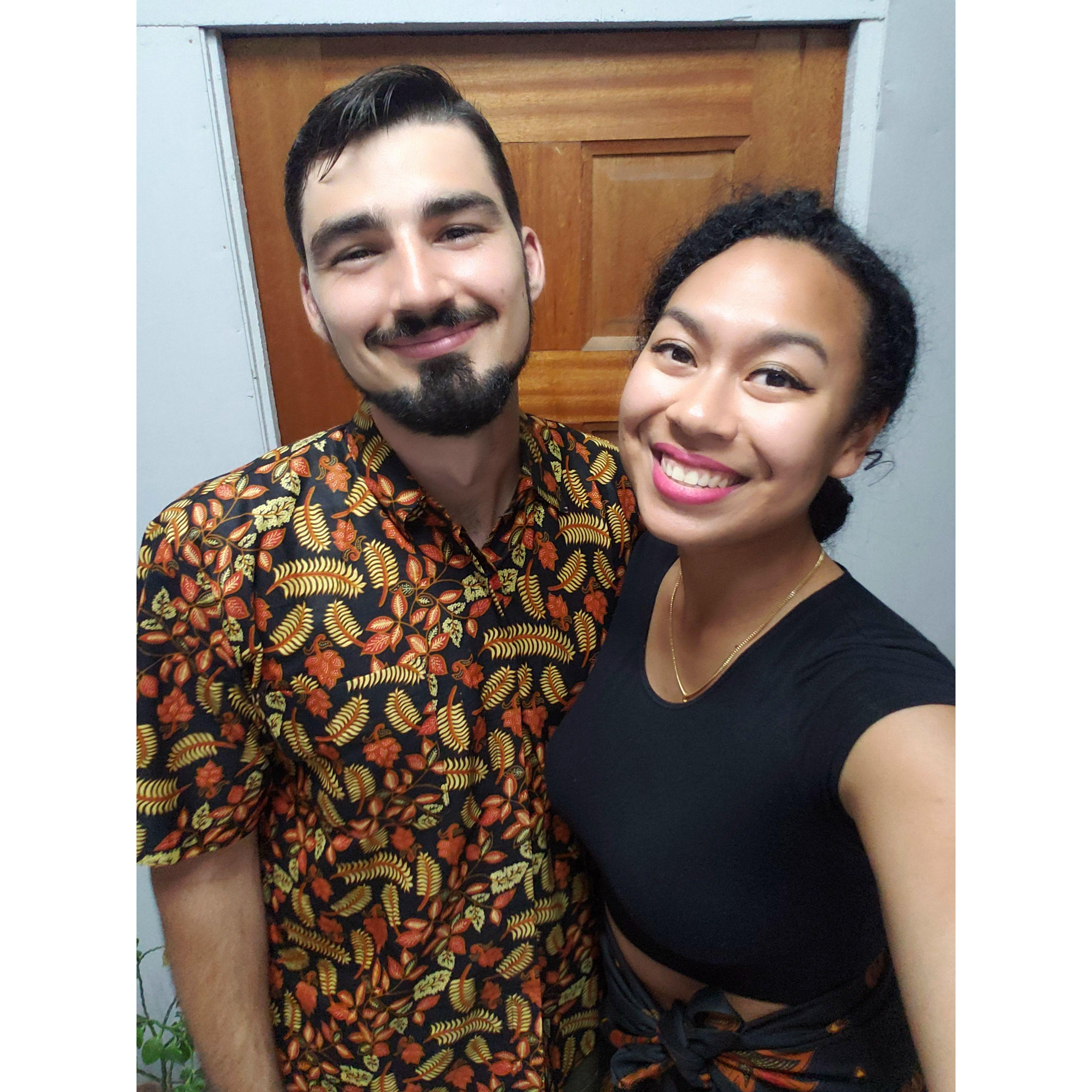 First family vacation with Kim's family to celebrating her grandma's 80th birthday in Suriname