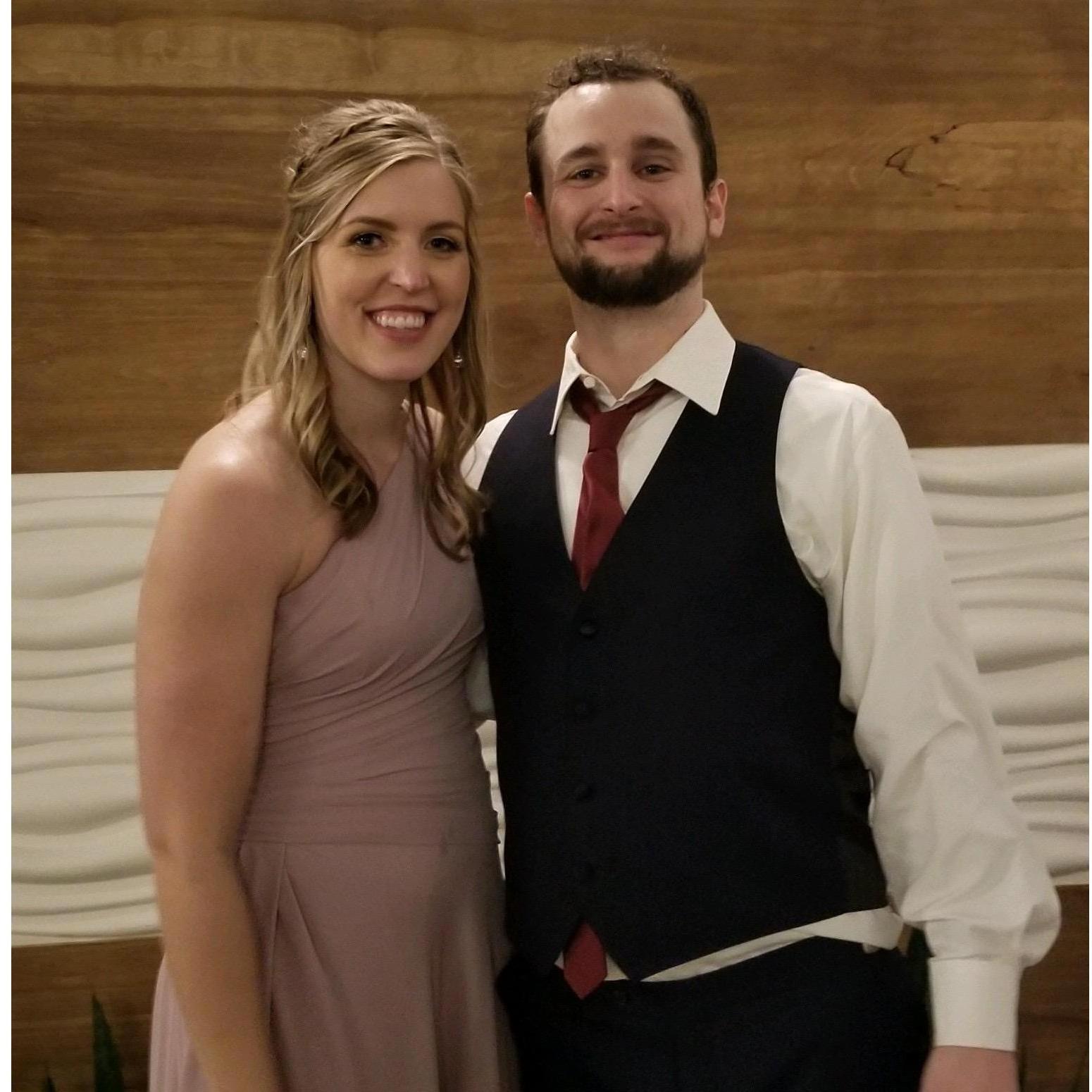 Celebrating Kyle and Dominique's Wedding.