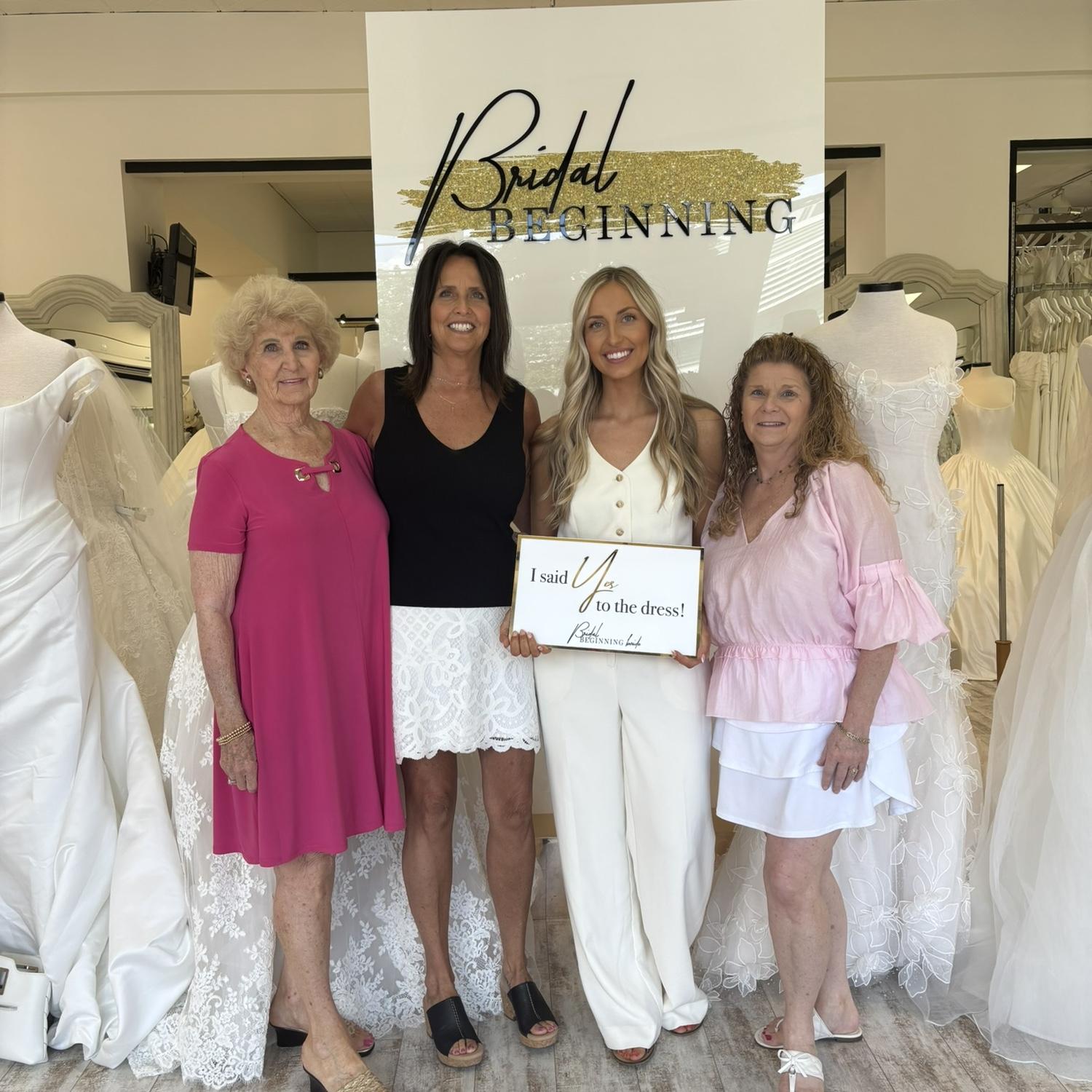 Saying yes to the dress!