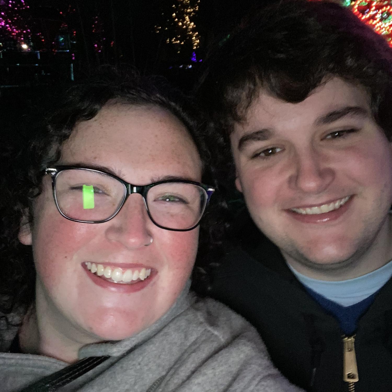 Zoo Lights on our Denver trip!