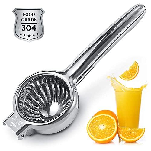 Lemon Squeezer Super High Quality Stainless Steel 304 Hand Press Juicer Manual Citrus for Juicing Lemon ＆ Limes, Vegetables 2.8Inch Large