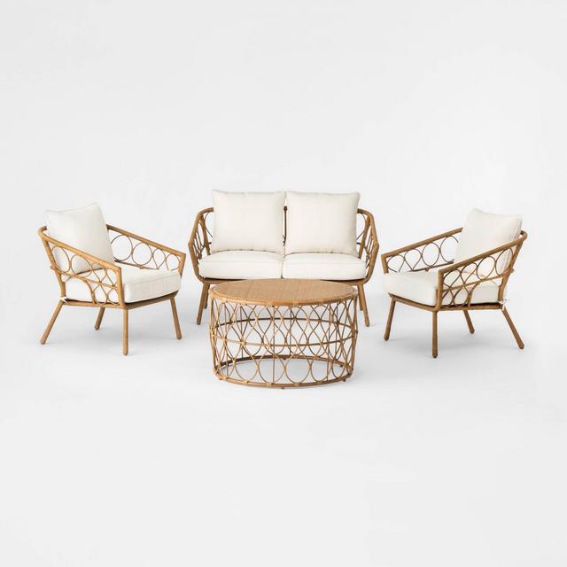Britanna 4pc Patio Conversation Set - Natural - Opalhouse™
