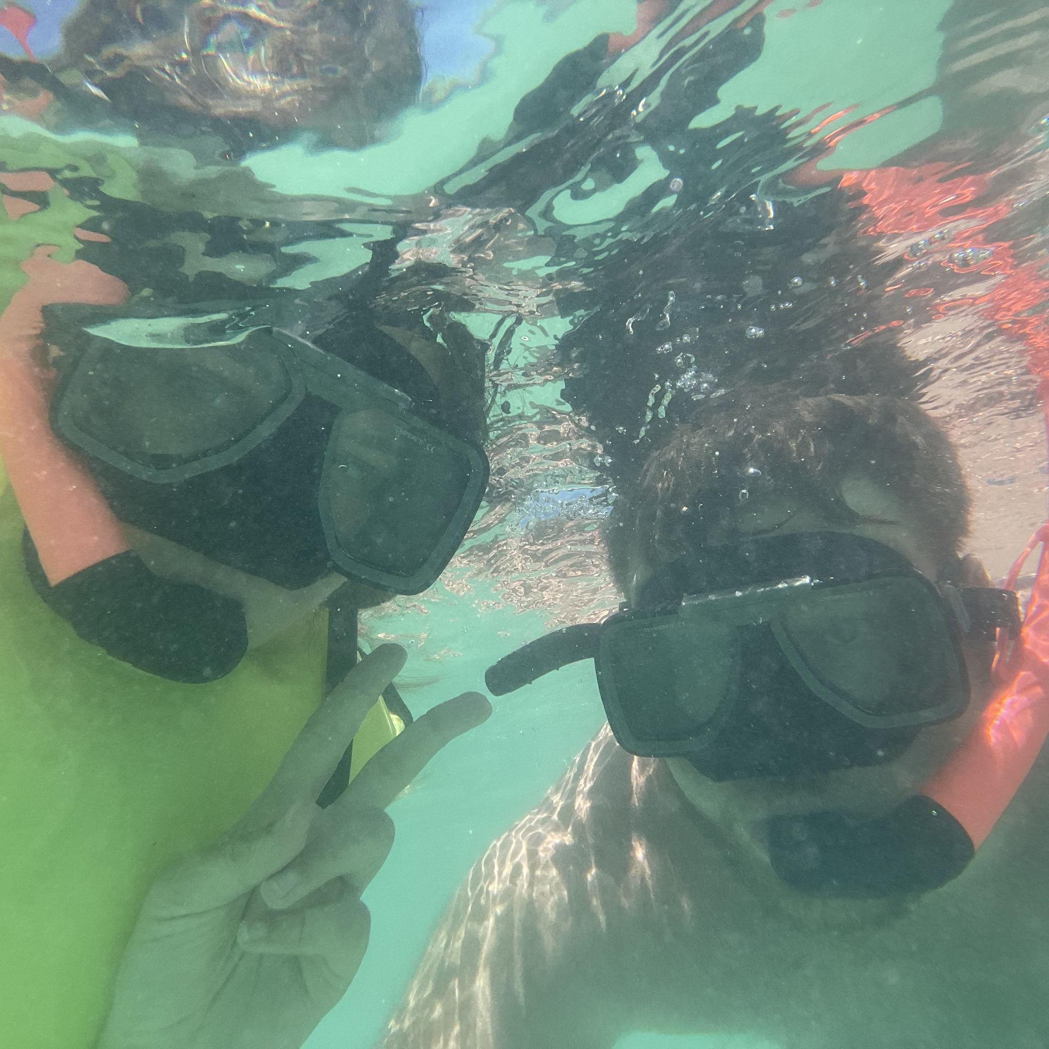 Snorkling in Half Moon Cay