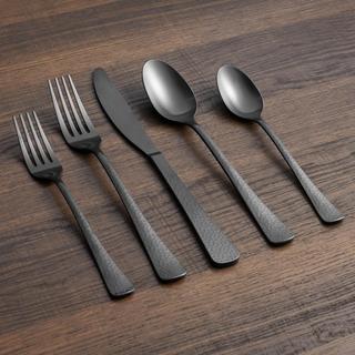 Brody Hammered 20-Piece Flatware Set, Service for 4