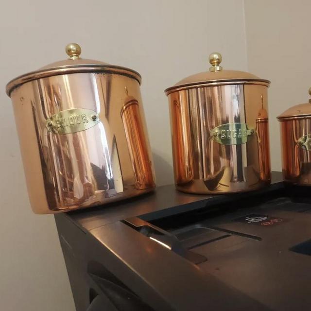 Copper Kitchen Canisters