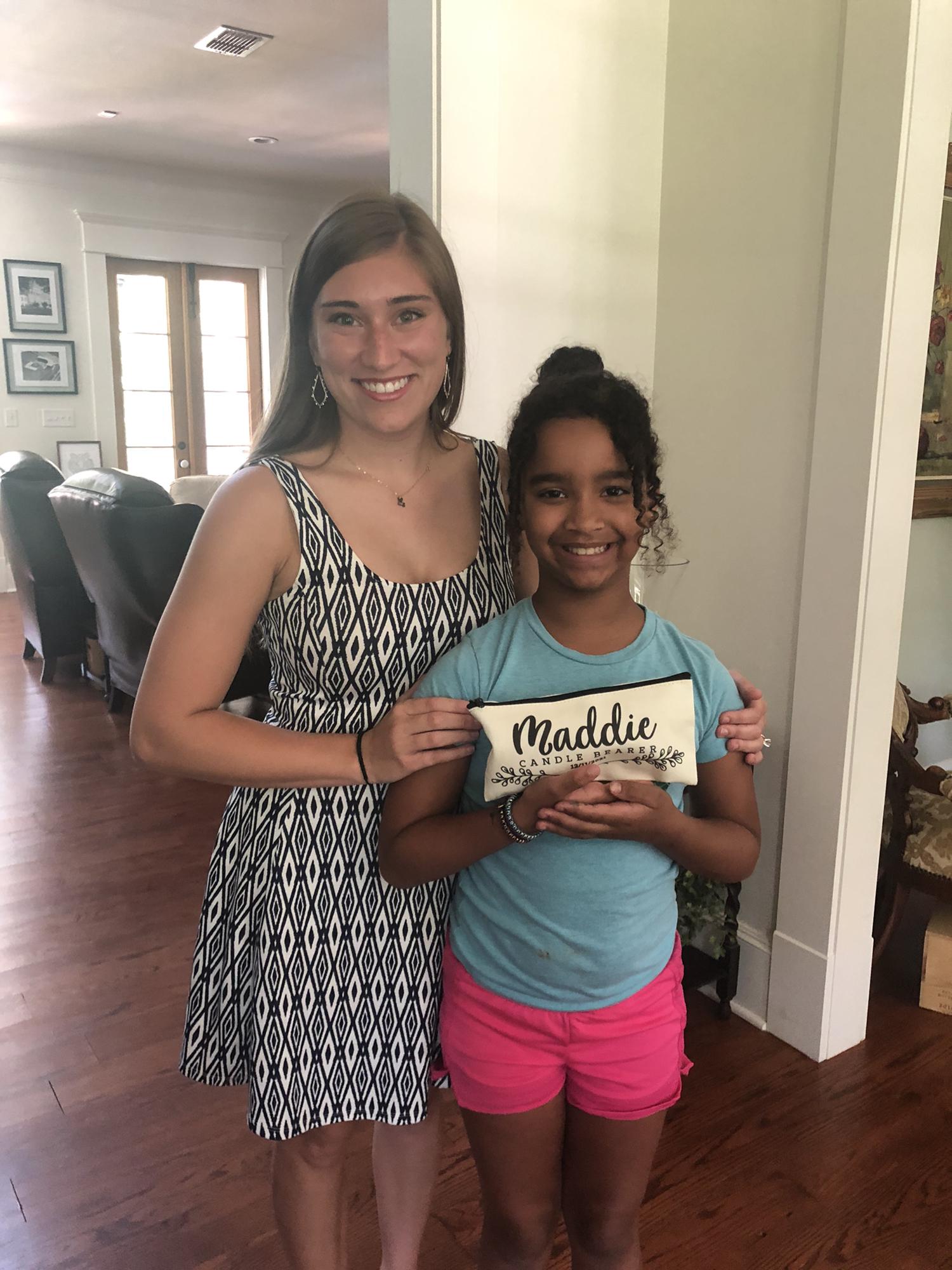 Our candle bearer, Maddie, said yes!