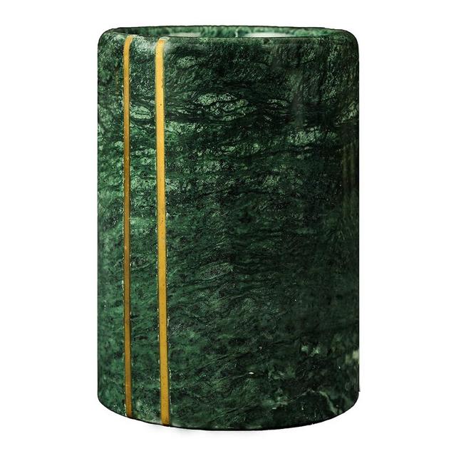 Marbco Marble Wine Chiller Bucket-Wine Cooler-Kitchen Utensil Holder-Decorative Vase-Gift For Wine Lover (Wine Chiller Green)