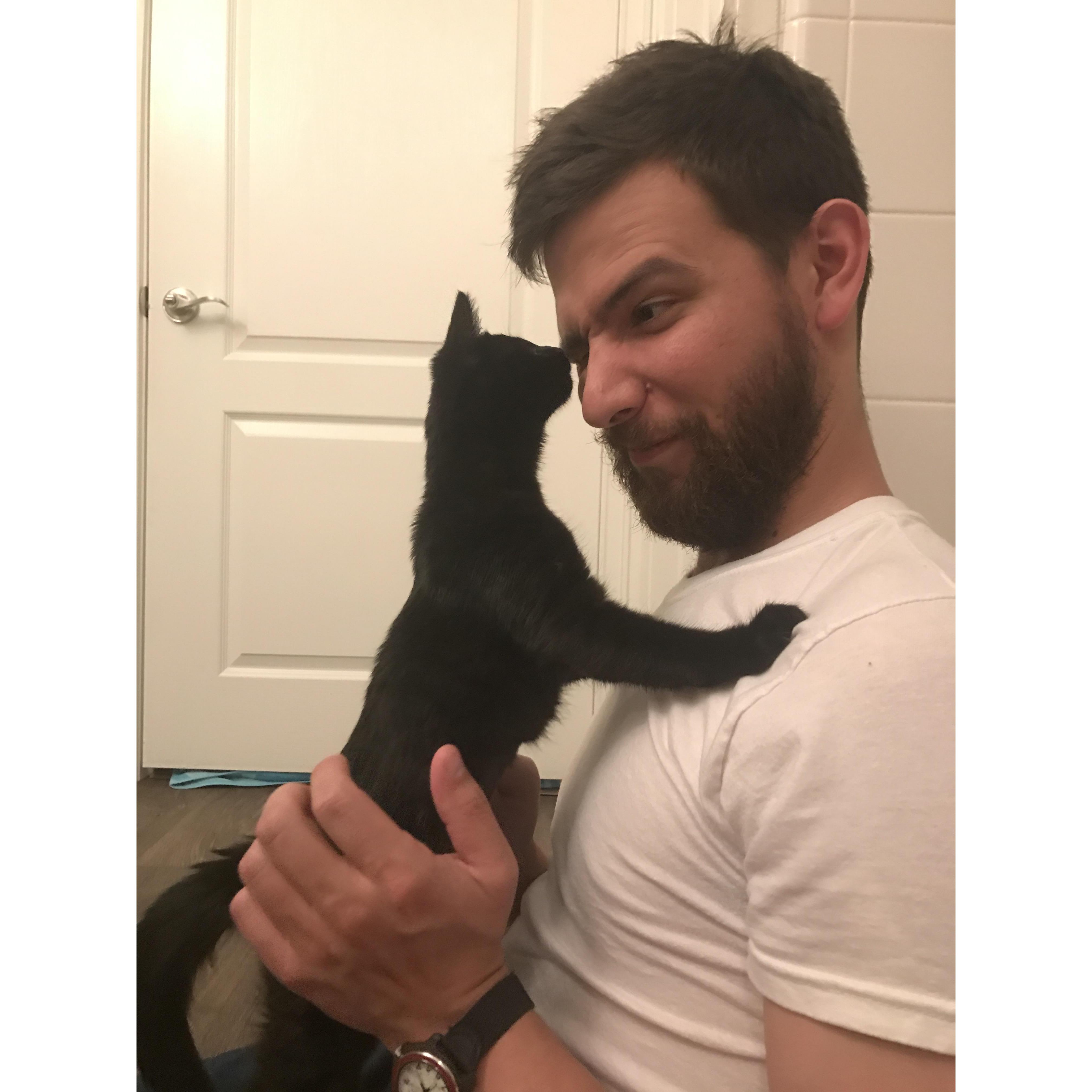 giving dad a boop
October 2017