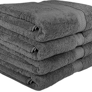 UTOPIA TOWELS - Utopia Towels 700 GSM Premium Bath Towels - 4 Pack Towel Set - (27x54 Bath Towels) - 100% Ring-Spun Cotton Towels for Home, Hotel and Spa (Dark Grey)