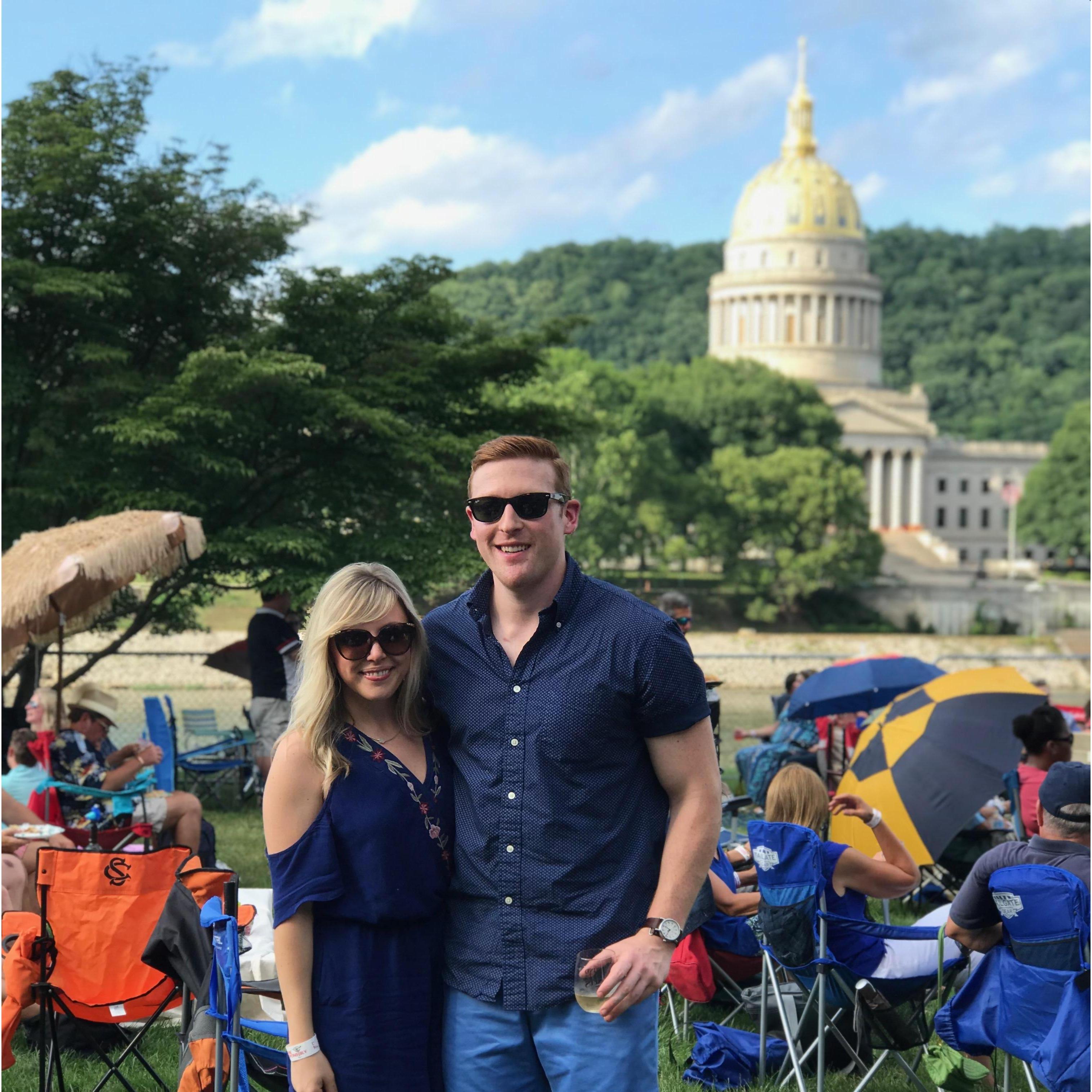 Cody is from Charleston, WV, and this is one of our favorite events there--Wine & Jazz