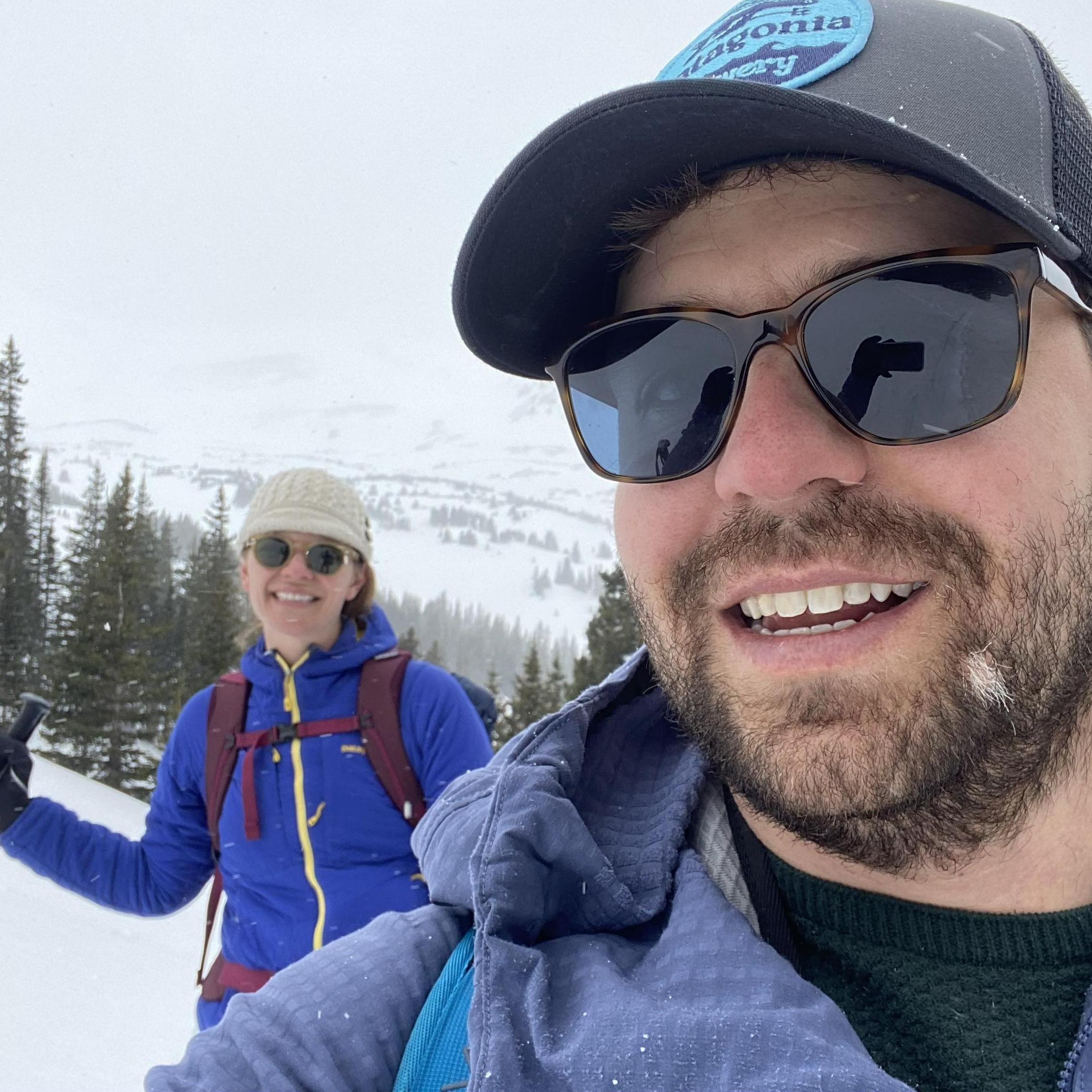 Ski touring at Butler Gulch, CO