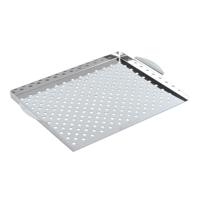 Nordic Ware Naturals Perforated Grill Topper, Aluminum, 14.3 x 11.4 Cooking Surface