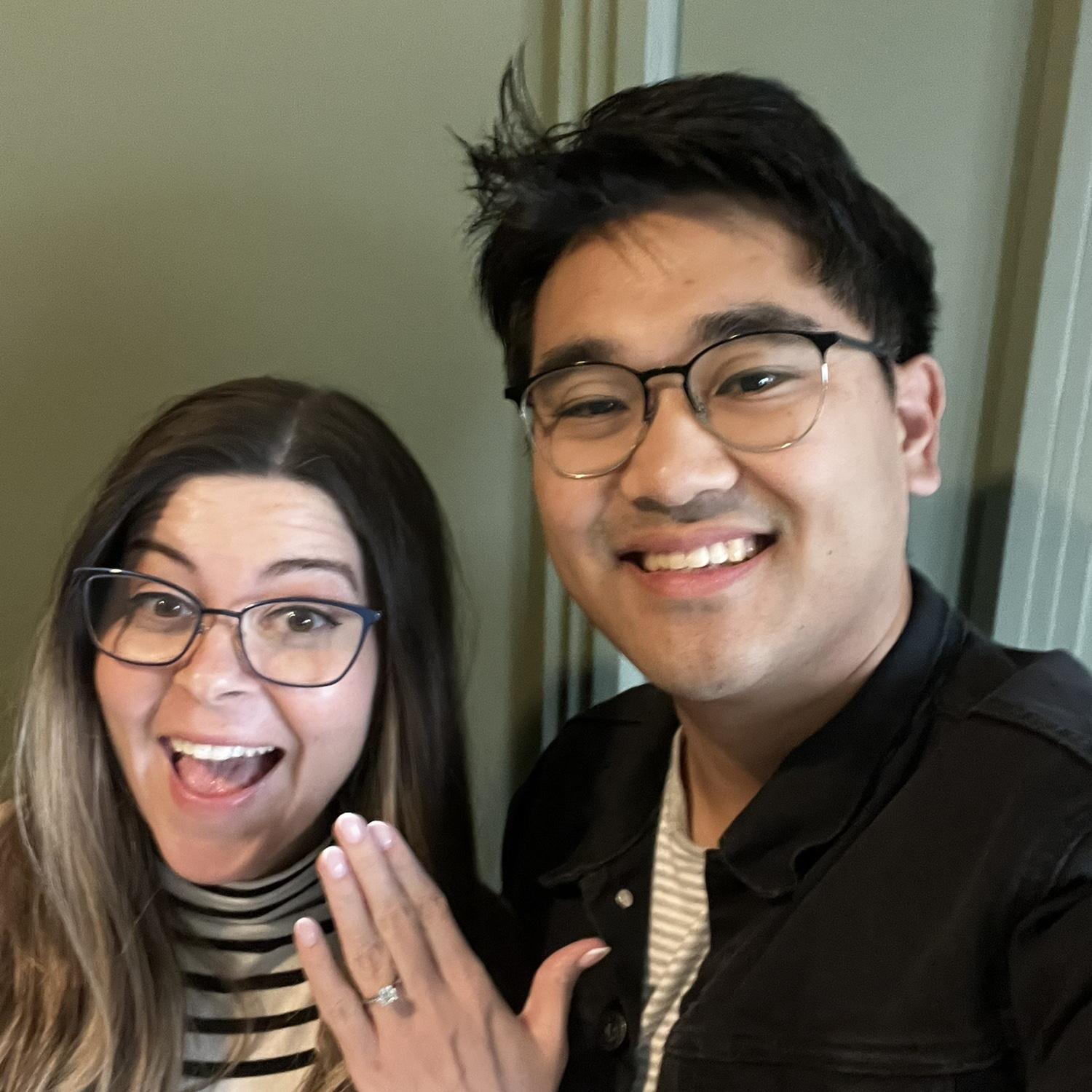 Announcing our happy news to friends and family!