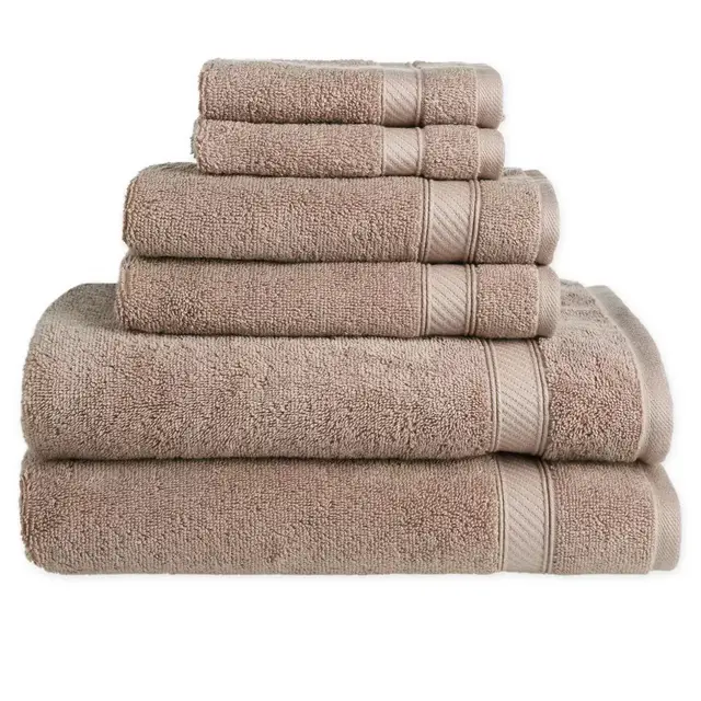 Nestwell™ Hygro Cotton Solid 6-Piece Towel Set in Brown