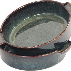 Ceramic Casserole Baking Dish -13.5 Ounces Baking Dish for Oven, Lasagna Pans, Oven Safe Durable Bakeware for Kitchen Home Decor, Banquet and Dinner, Round 2 pieces 5.5 x 5.5 Inch