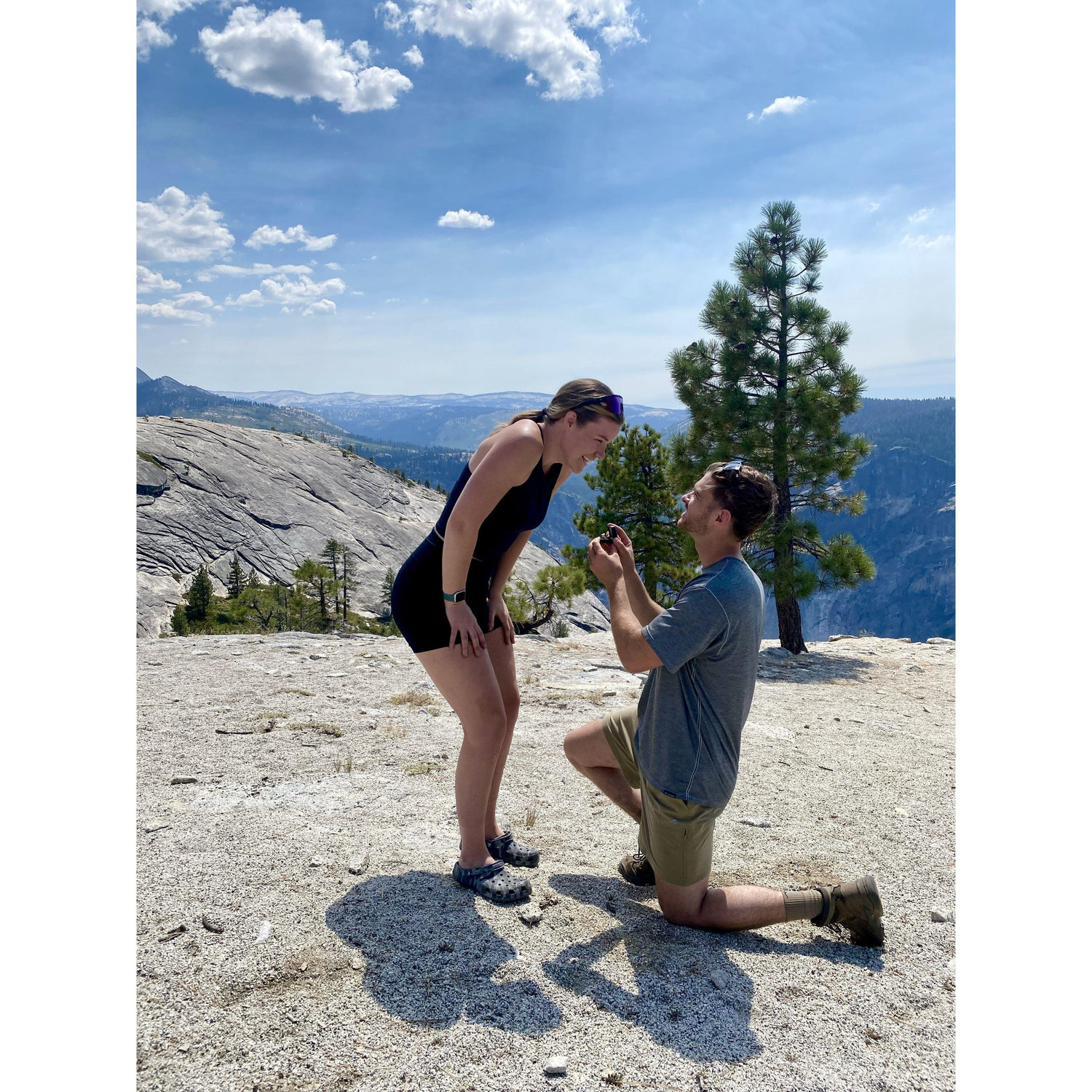Michael proposed during a backpacking trip in Yosemite National Park! August 2024