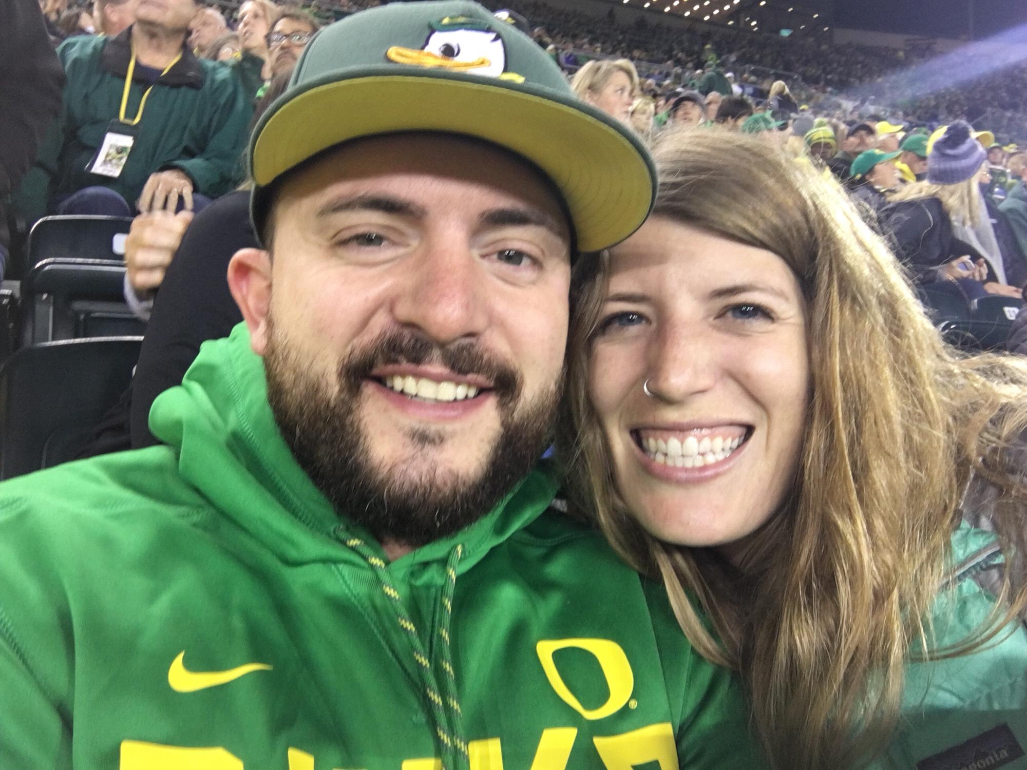 Libby’s first Duck game.