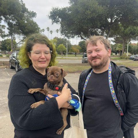 Us meeting and adopting Goombah November 16th, 2025.