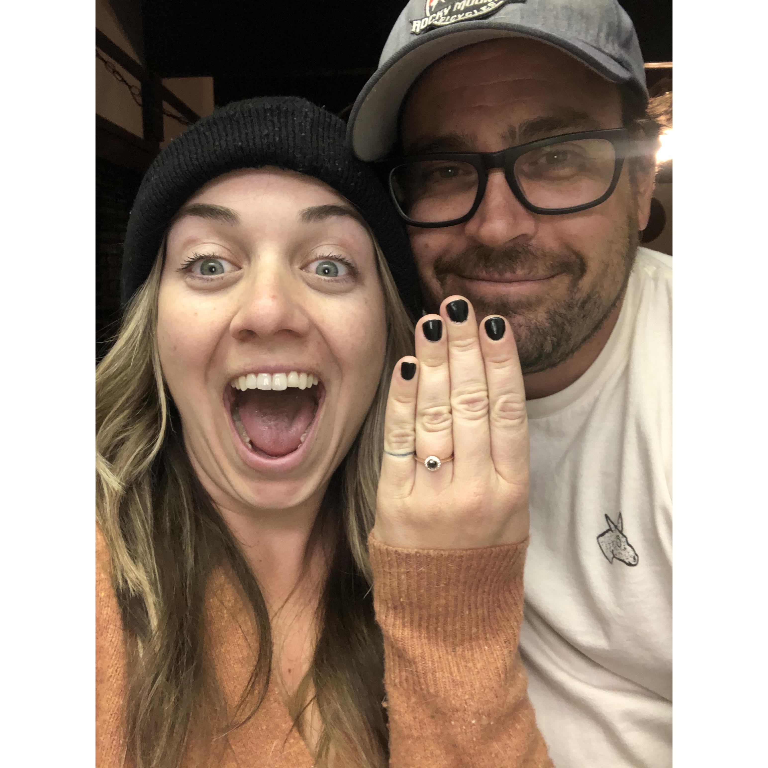 We got engaged in Big Bear!