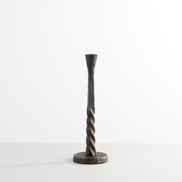 Easton Iron Candlesticks, Bronze, Medium Taper