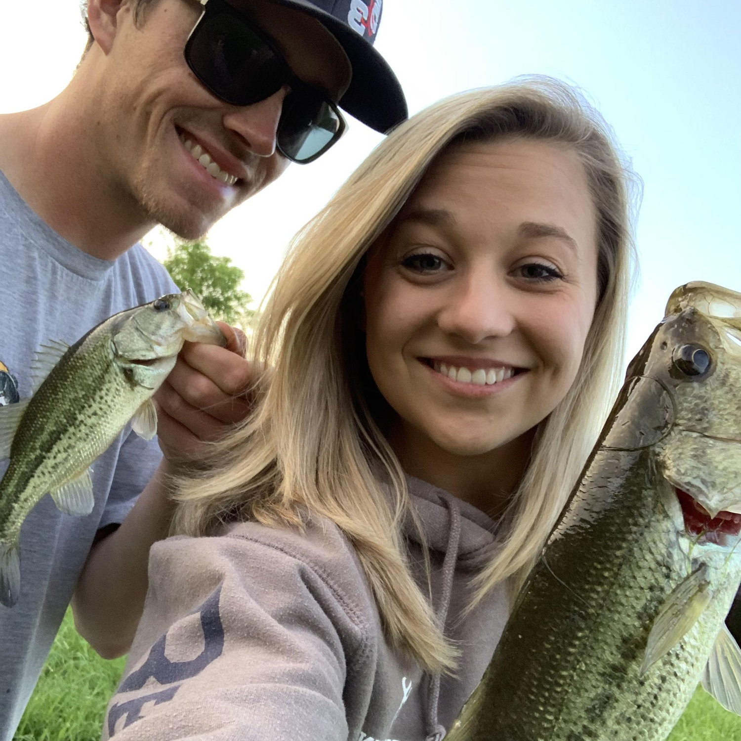 Gabby's Fish she caught was bigger than Blain's! Worth a picture!